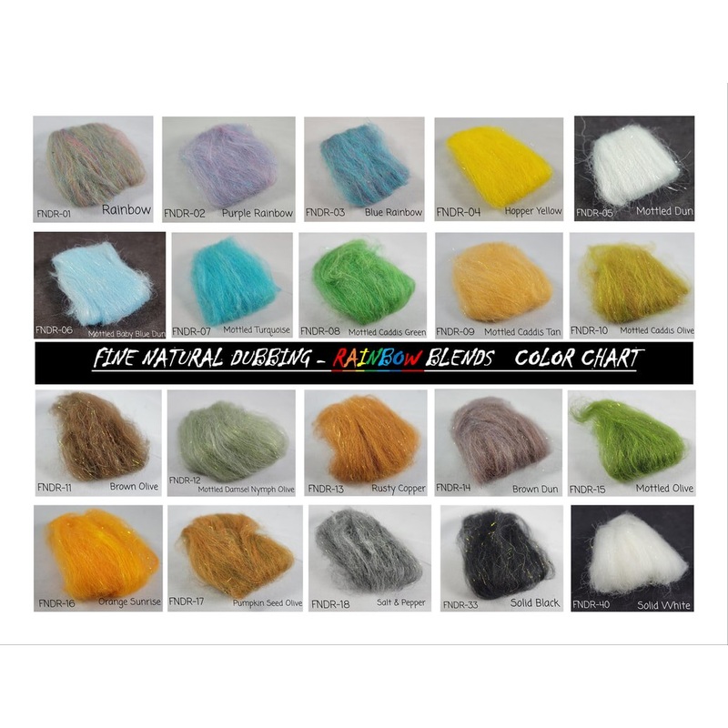 Nature's Spirit Fine Natural Dubbing - Rainbow Blend