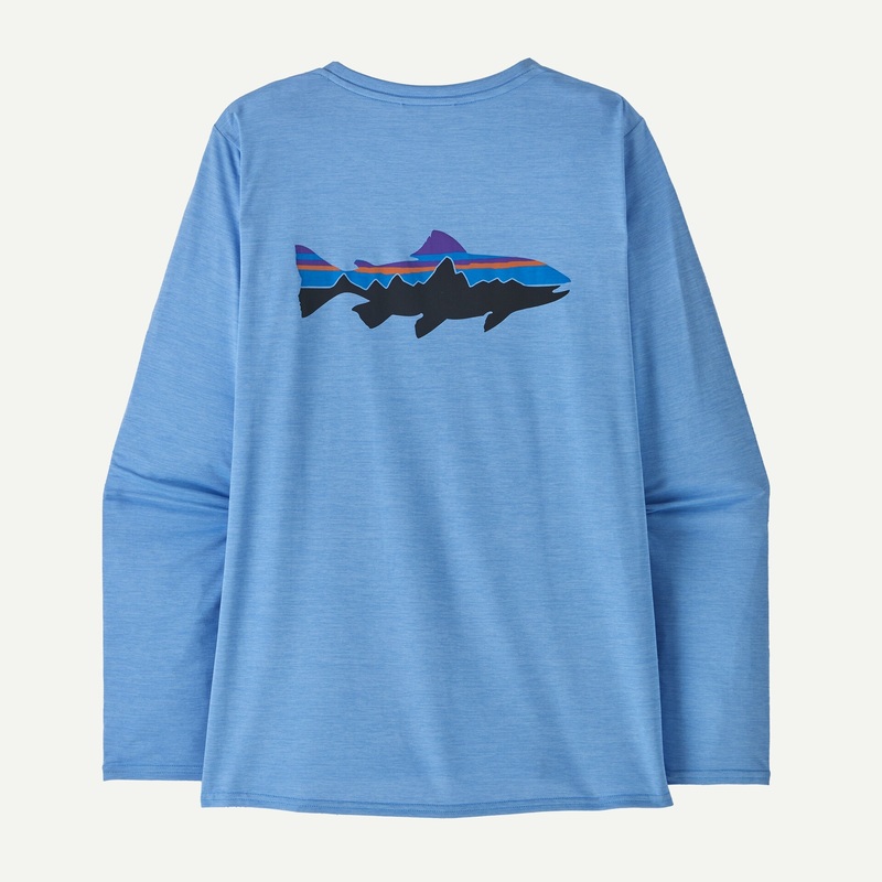 Patagonia Women's Long-Sleeved Capilene Cool Daily Graphic Shirt - Waters