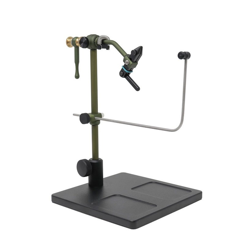 Renzetti Special Edition Traveler 2404 6x6 Pedestal Base Fly Tying Vise - Green