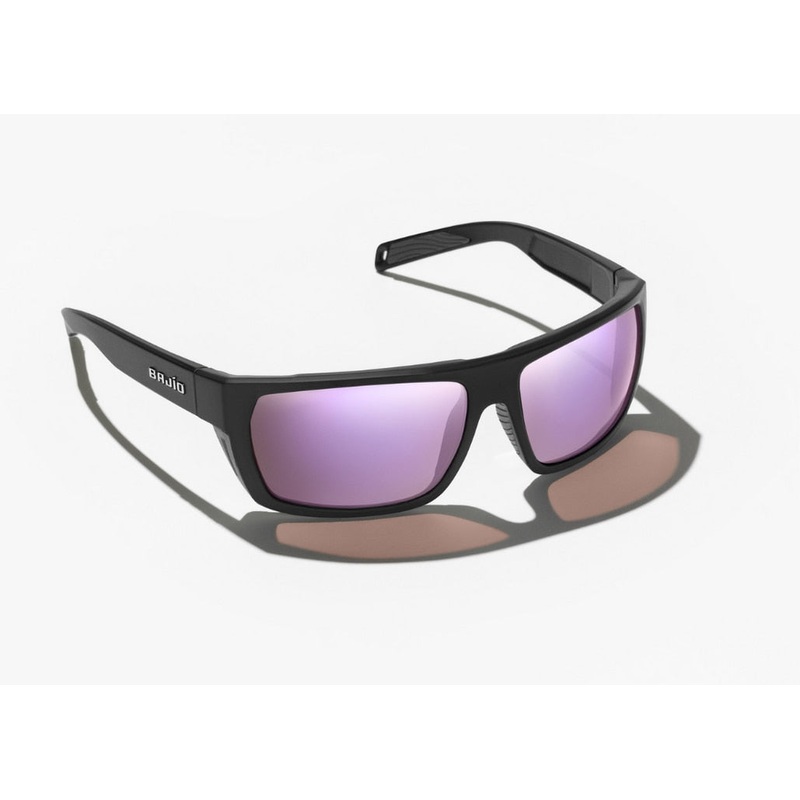 Bajo Palometa Sunglasses - Black Matte Frame / Rose Mirror Glass Lens
