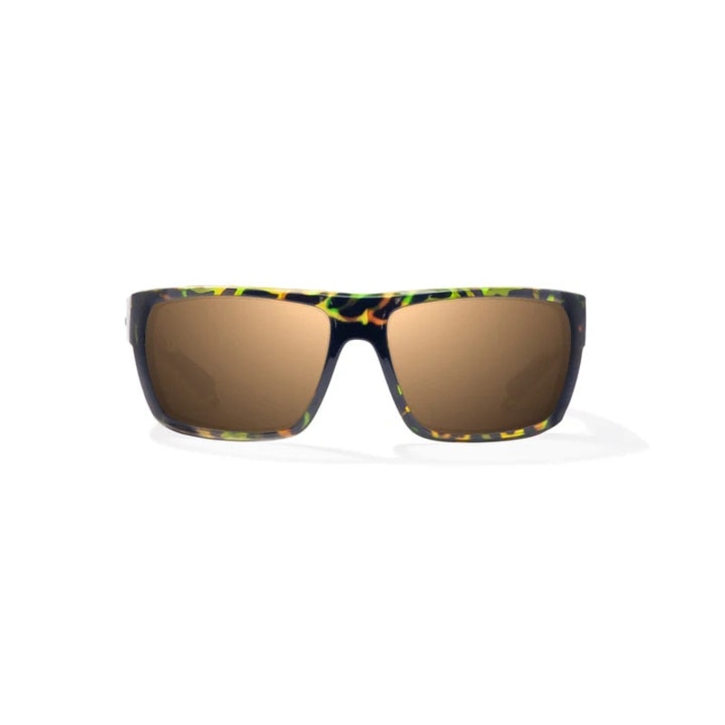 Bajo Palometa Sunglasses - Green Rock Gloss Frame / Copper Glass Lens