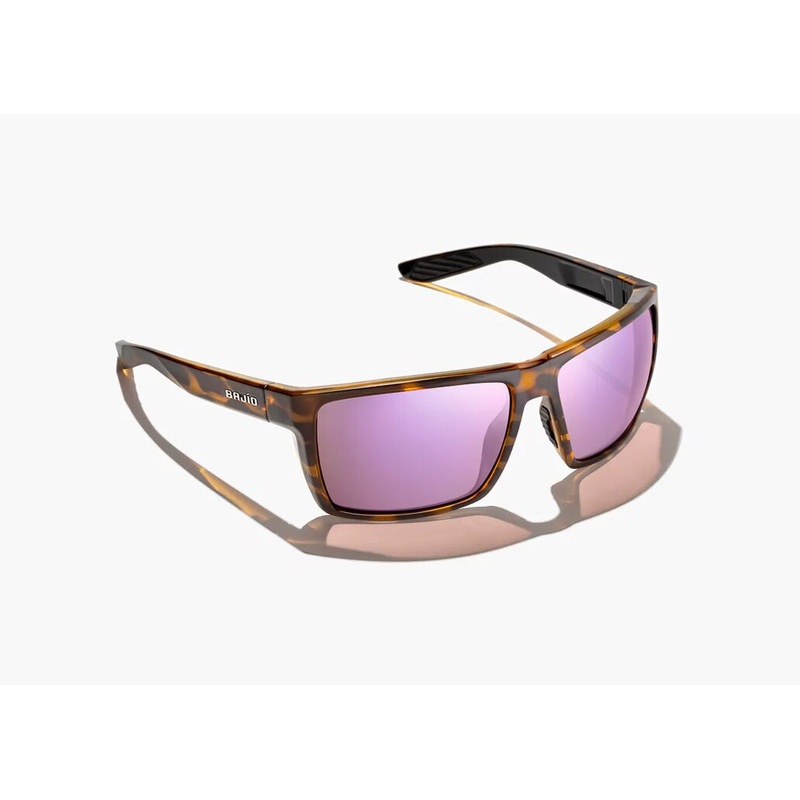 Bajo Stiltsville Sunglasses - Brown Tortoise Gloss Frame / Rose Mirror Polycarbonate Lens