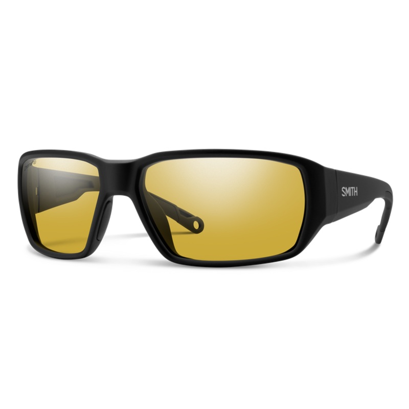 Smith Hookset Sunglasses - Matte Black Frame | ChromaPop Glass Polarized Low Light Yellow