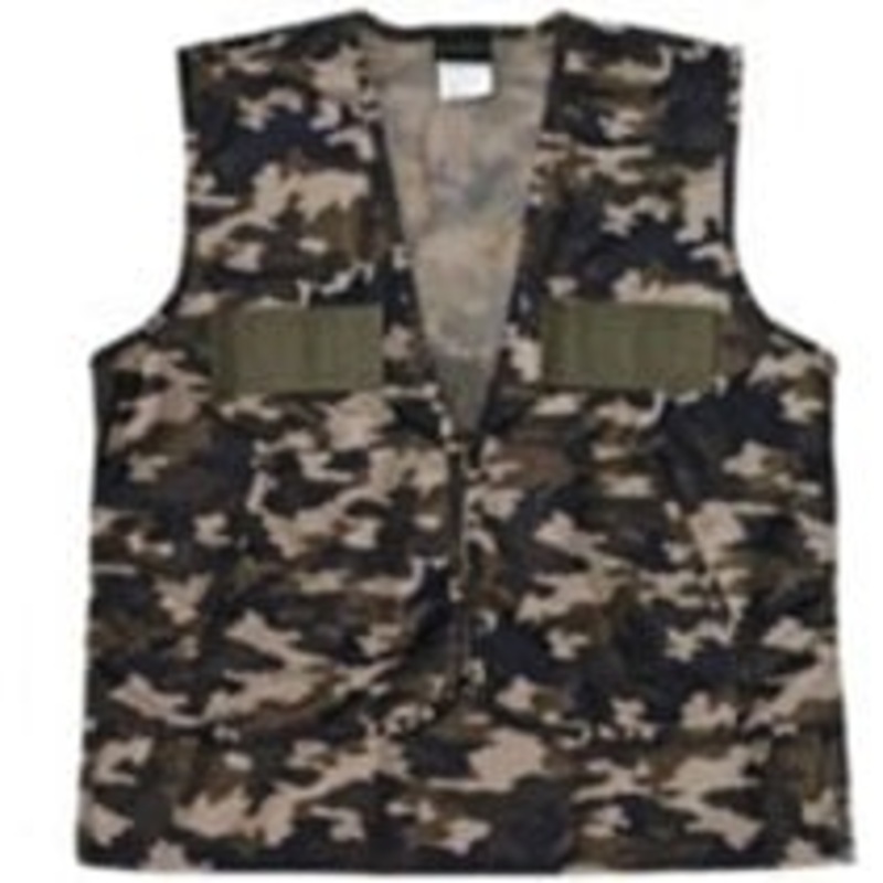 Reliable Game Vest w/Game Bag Brown Camo Large