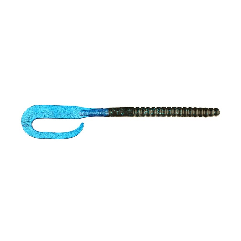 Berkley Powerbait Power Worm 10" Black/Blue | PBBPW10-BB