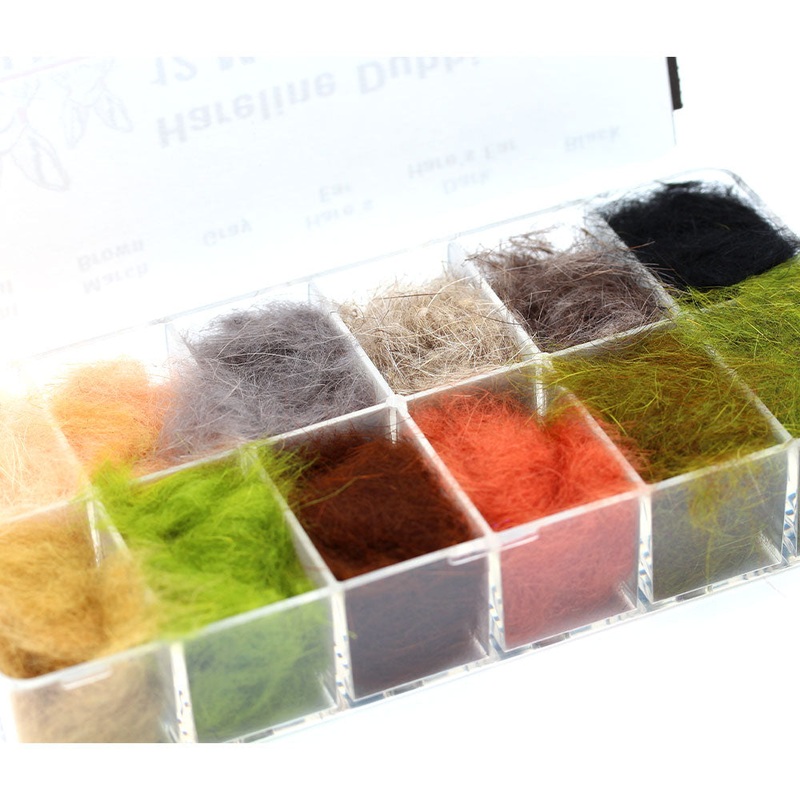 Hareline Dubbin Dispenser - 12 Most Popular Colors