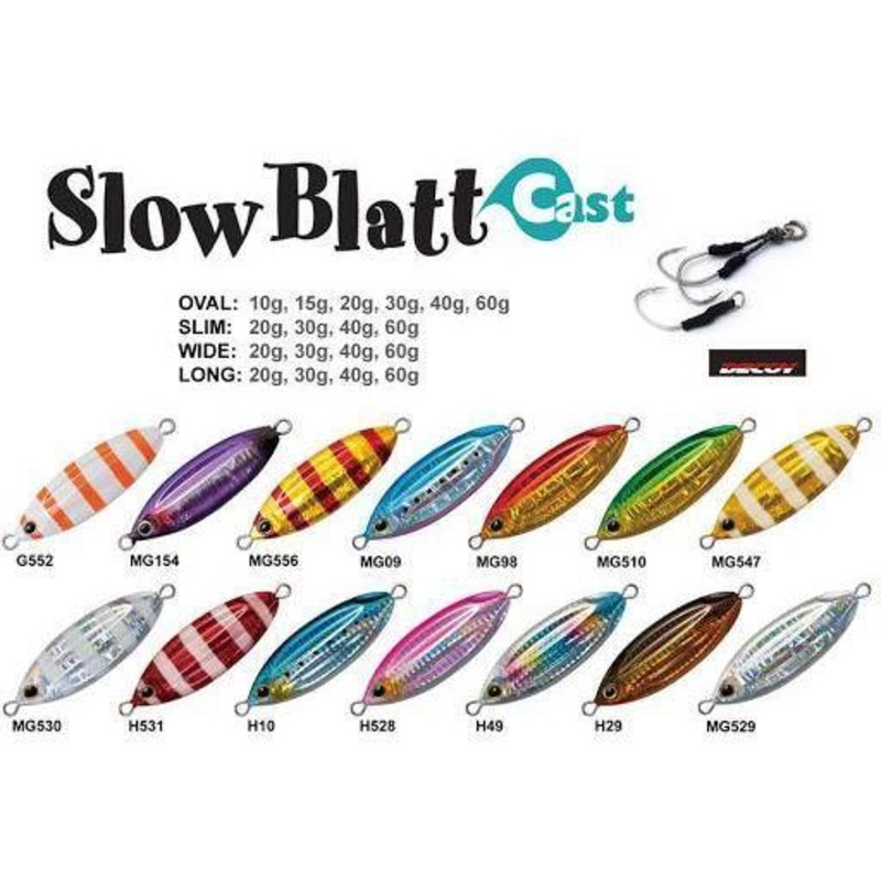 Palms Slow Blatt Oval Cast Jig 40G