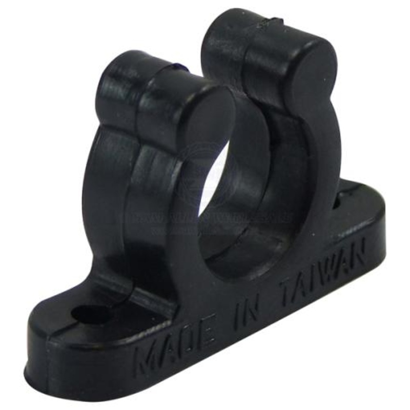 Black Tube Clip 40mm
