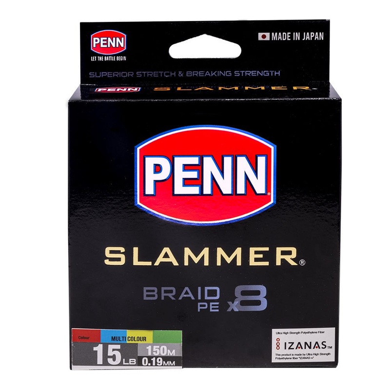 Penn Slammer Multi Colour Braid 150M