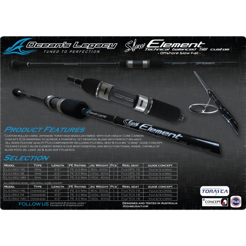 Oceans Legacy Slow Element Spin Rod