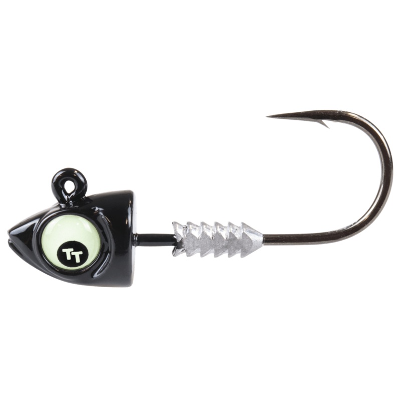Tackle Tactics Jighead Big Eyez Black Glow Eye