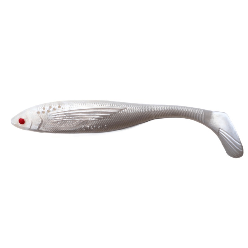 S Tackle Rattle Ghost White Minnow Pad Tail