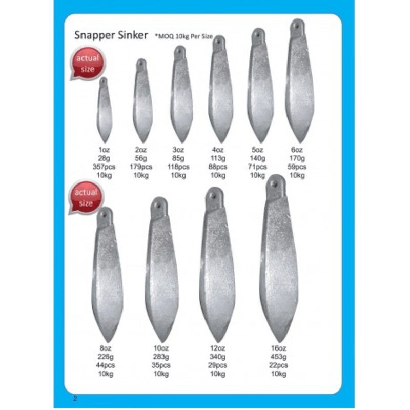 Snapper Sinker Single
