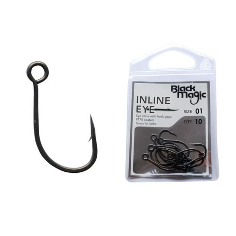 Black Magic Inline Eye Hooks
