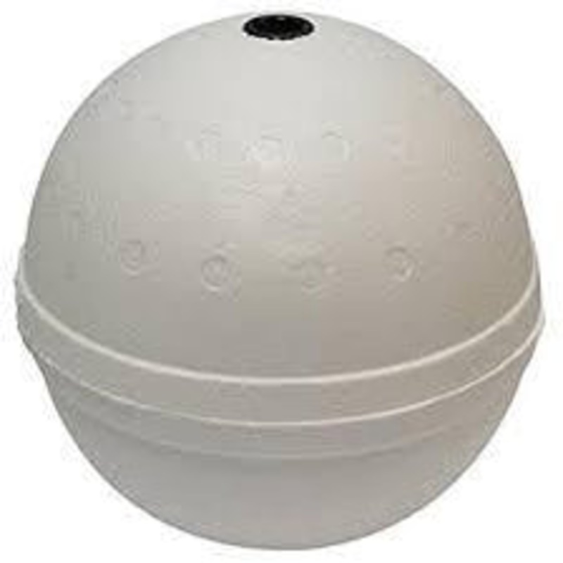 6" White Poly Floats