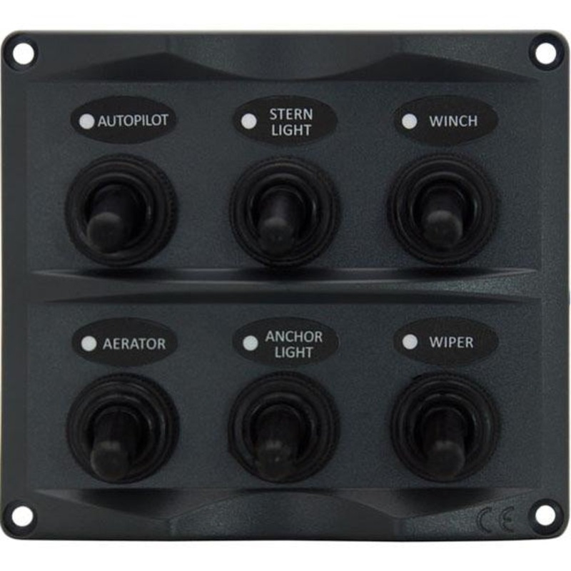 Relaxn Water Resistant 6 Switch Panel