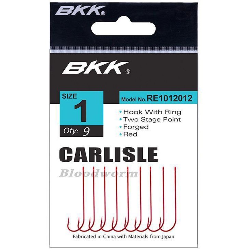 Bkk Carlisle Bloodworm Hook Red