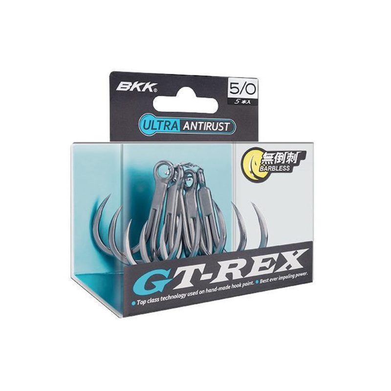 Bkk Gt-Rex Barbless Treble Hooks
