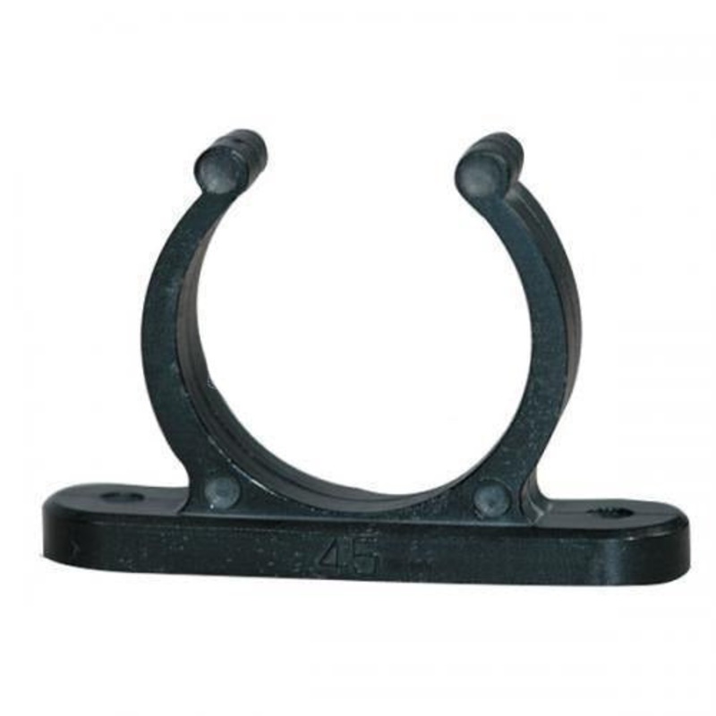 Black Plastic Tube Clip 15mm