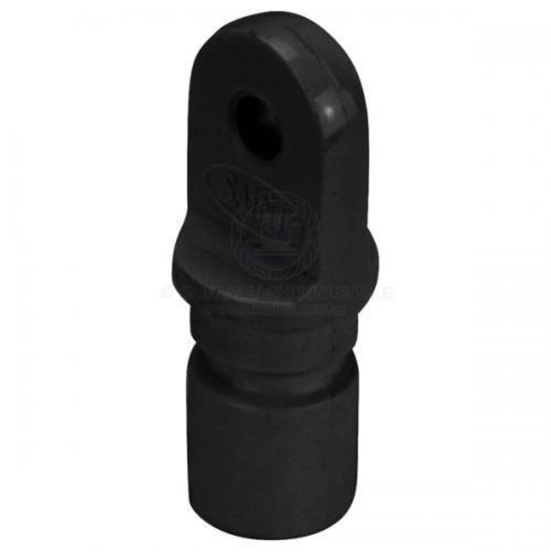Canopy Tube End - 19mm X 1.6mm Black