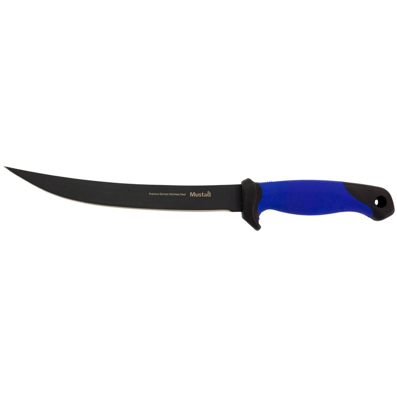 Mustad Fillet Knife With Sheath 9" Blue