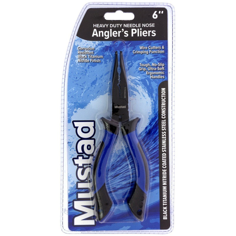 Mustad Heavy Duty Needle Nose Anglers Pliers