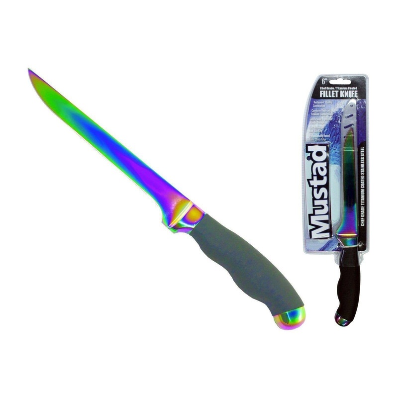 Mustad Titanium Coated Fillet Knife 6"