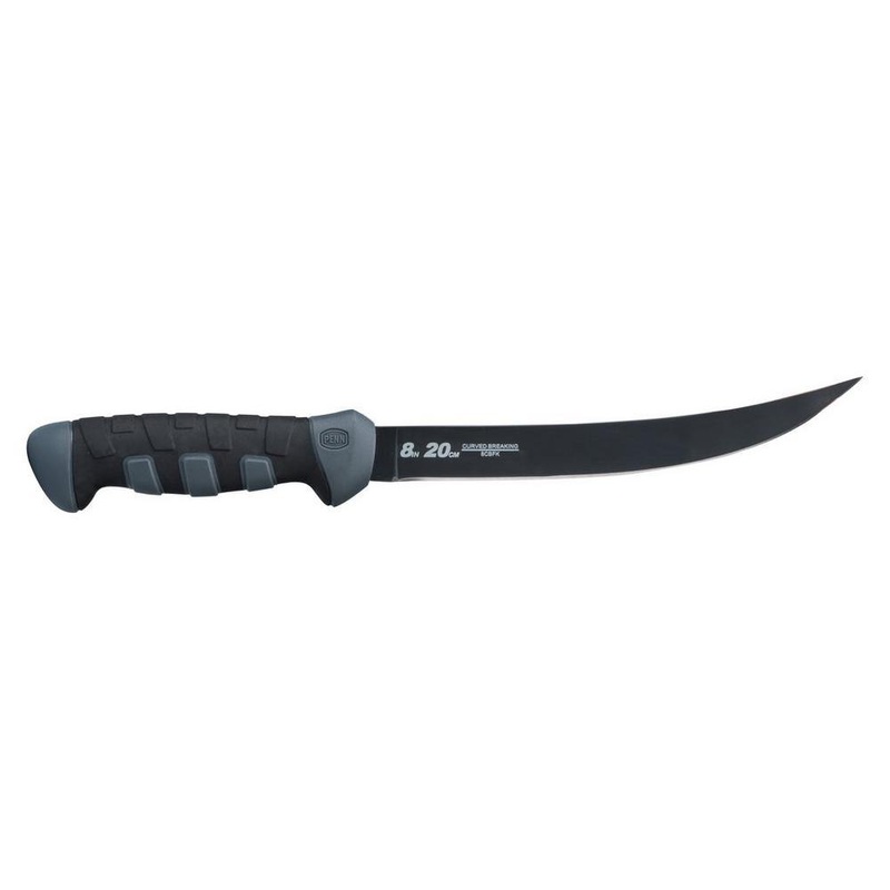 Penn 8 Inch Curved Breaking Fillet Knife With Sheath