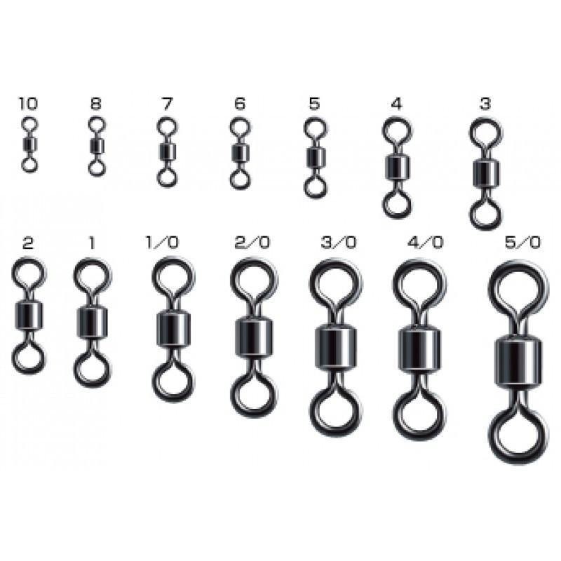 Sasame Rolling Swivels - Red
