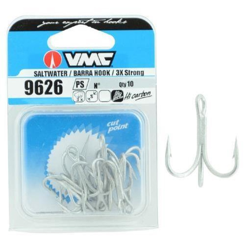 Vmc Saltwater/Barra Trebles Hooks 9626 3X Strong 25Pk