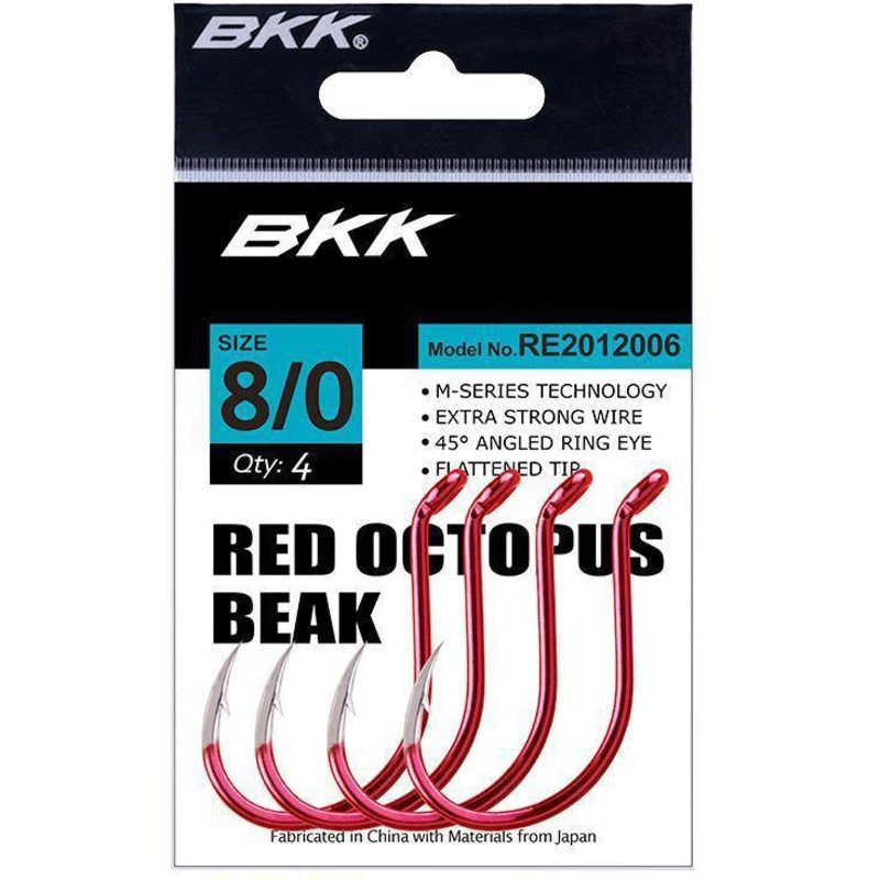 Bkk Red Octopus Beak Fishing Hook