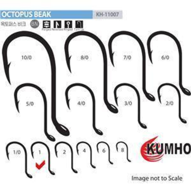 Kumho 11077 Octopus Beak Hooks Value Pack