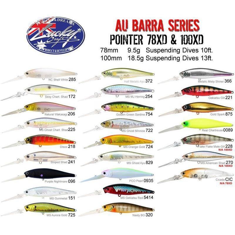 Lucky Craft Pointer 100Xd Barra Hard Body Lure