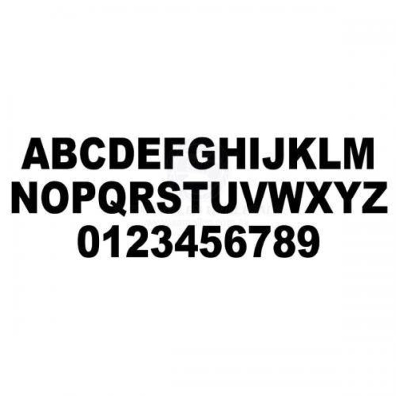 Boat Numbers - 4" Black