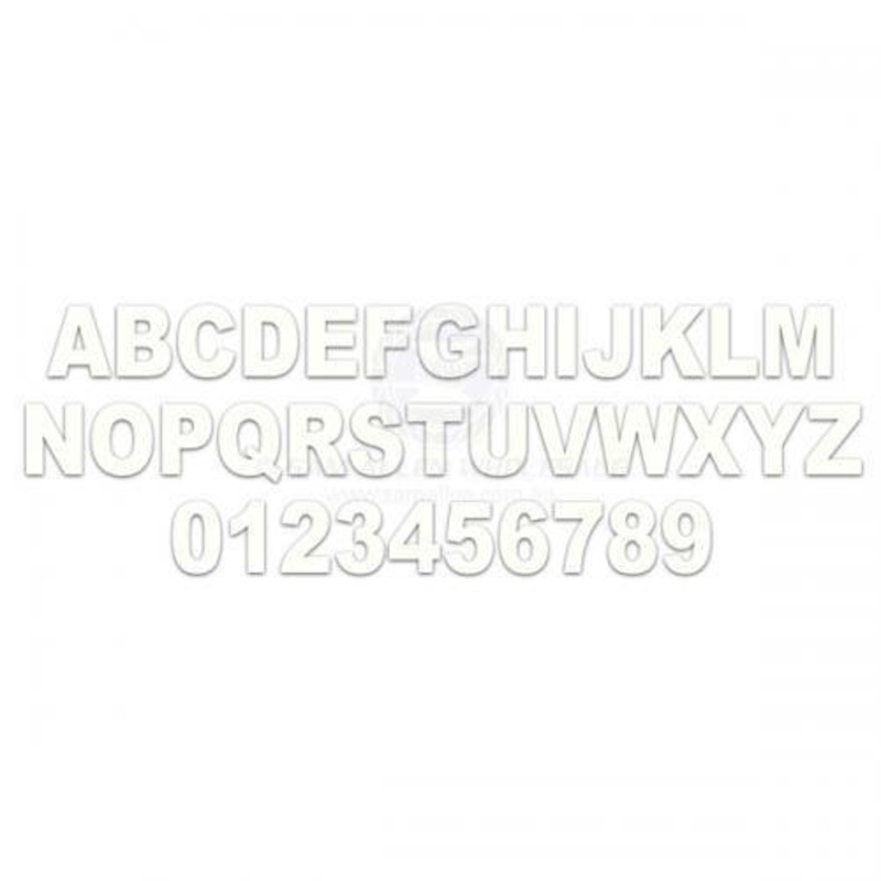 Boat Numbers - 4" White