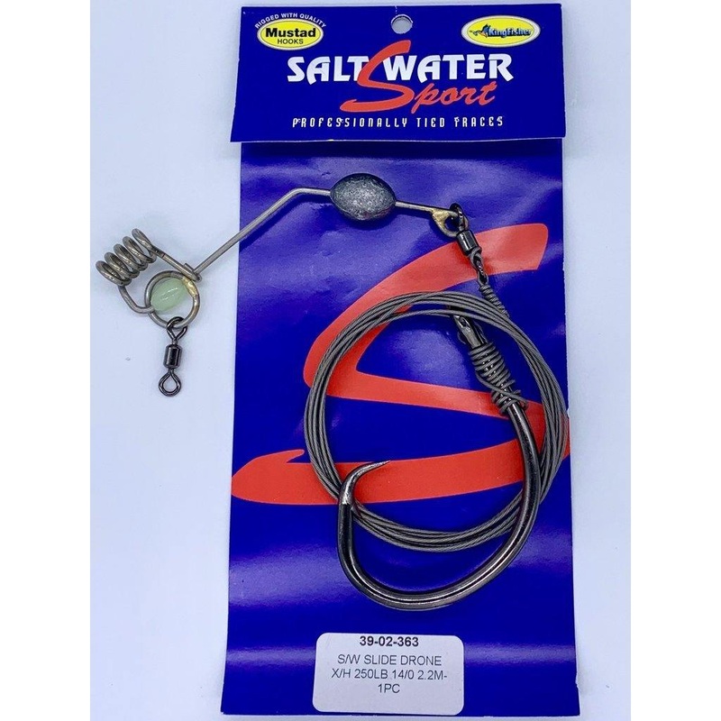Kingfisher Slide Drone Rig 250Lb X 14/0 Mustad Hook