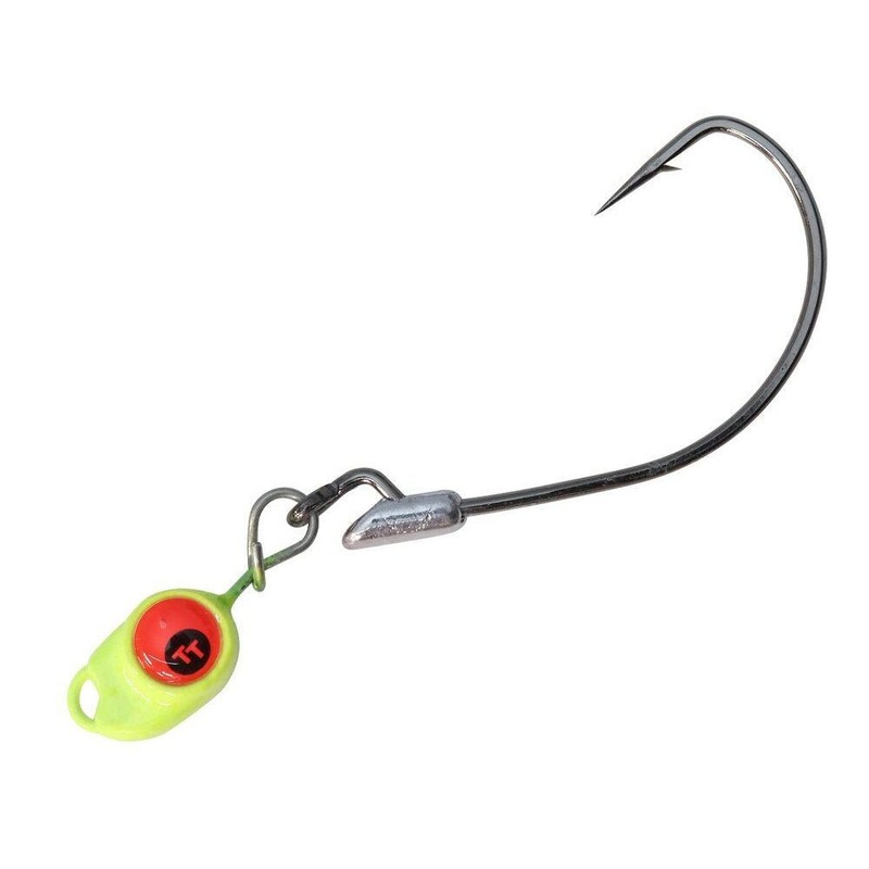 Tackle Tactics Snake Eyez Jig Head Chartreuse