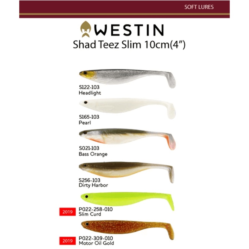 Westin Shadteez Slim Soft Plastics 4In