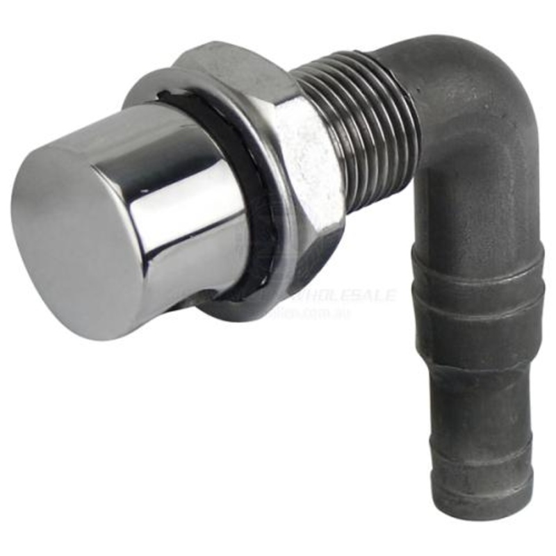 Fuel Breather - Round Head - Stainless Steel