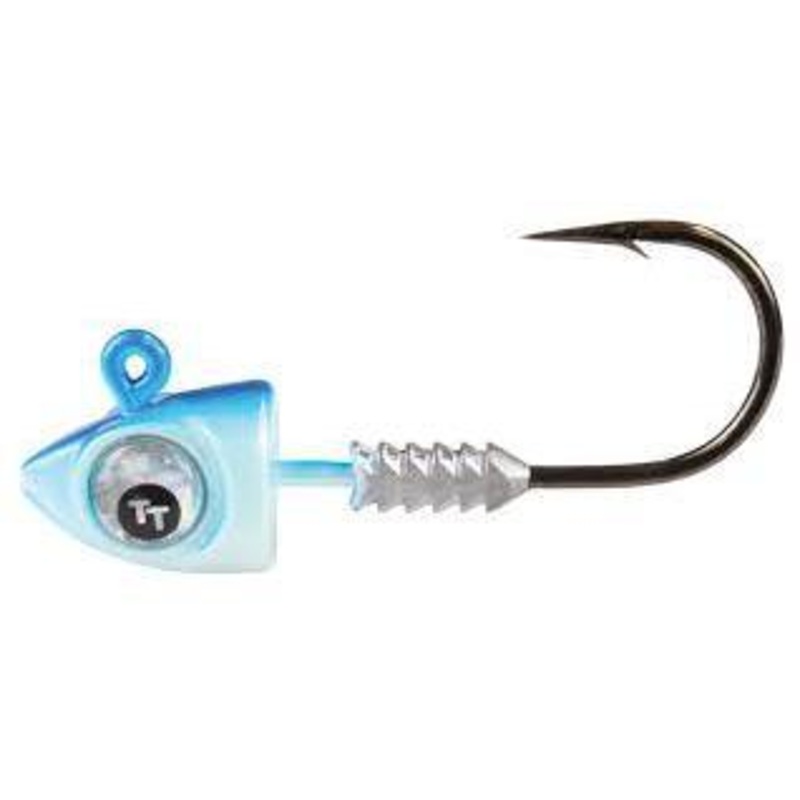 Tackle Tactics Jighead Big Eyez Pearl Blue Back
