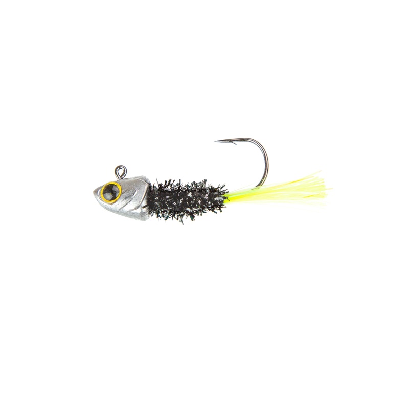 Spangle Tinsel Jigs - Black Neon