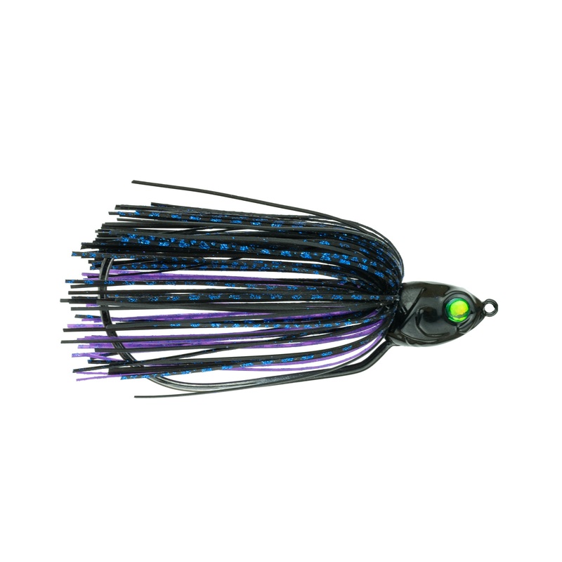 Axle Swinging Swim Jig - BlackLight