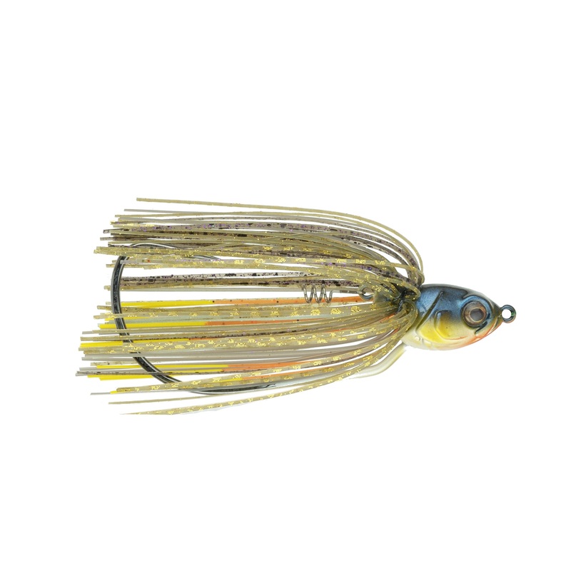 Axle Swinging Swim Jig - Bluegill Fire
