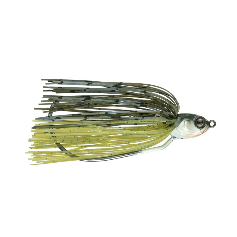 Axle Swinging Swim Jig - Green Pumpkin Gill