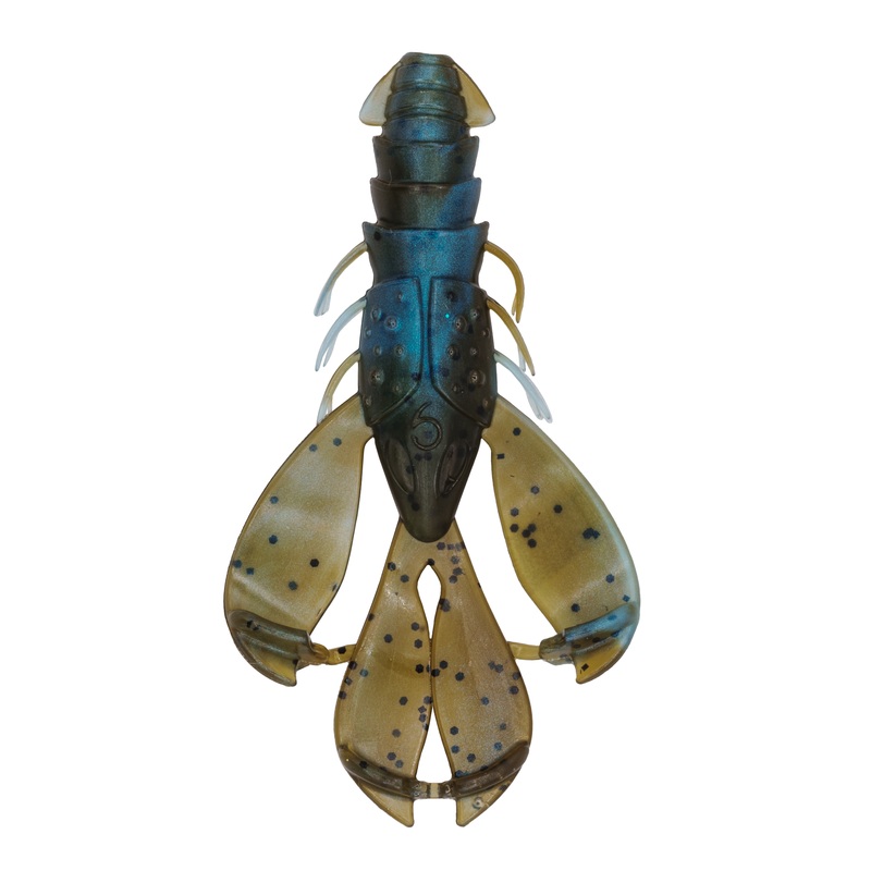 Congo Craw 3.8 - Green Pumpkin Blue Swirl