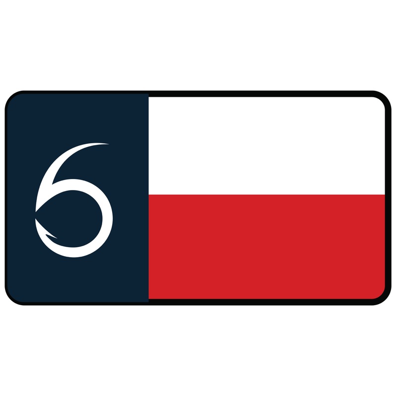 'Te6as' Decal