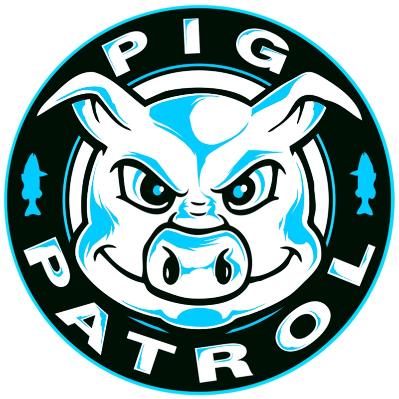 Pig Patrol Pig Stamp - Blue