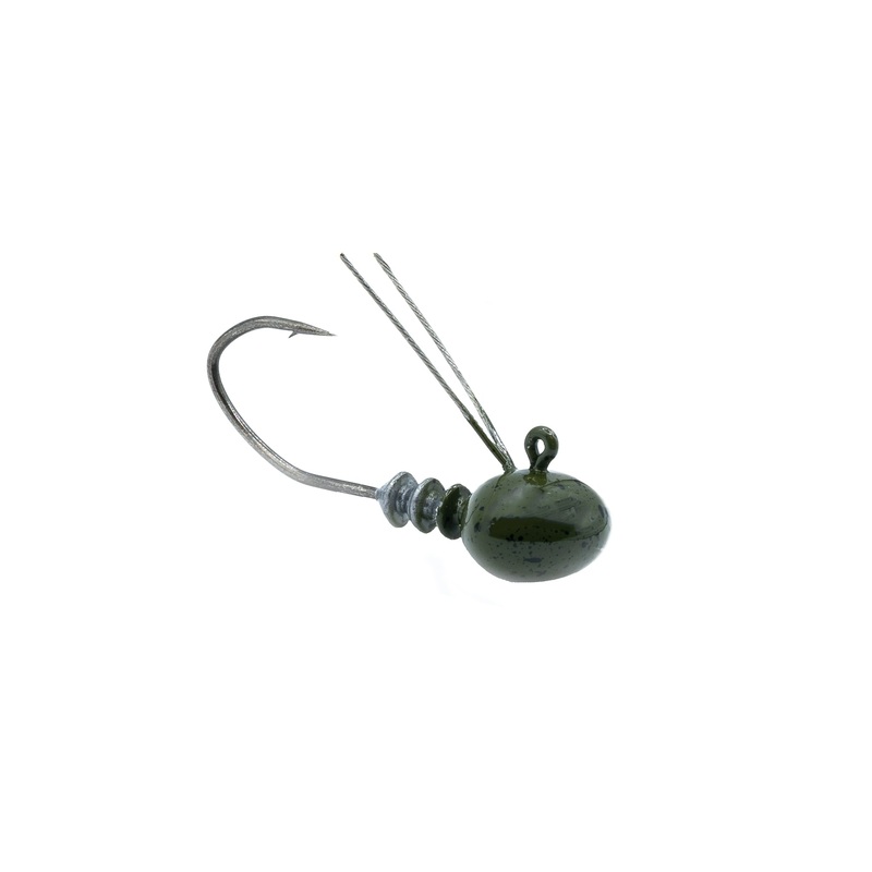 Divine Ned Rig Football Heads - Green Pumpkin