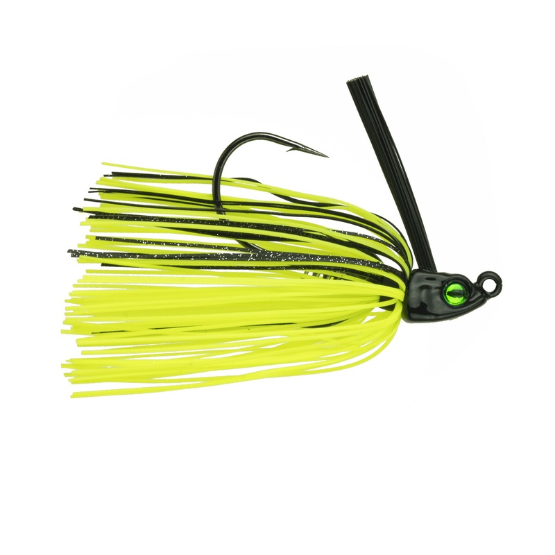 Divine Swim Jig - Chartreuse Black Back