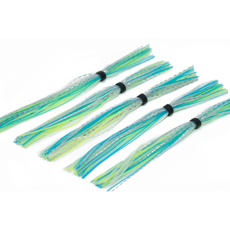 Silicone Skirt - Blue-Treuse Flash